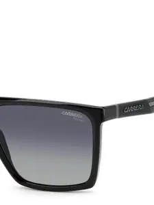 Carrera Men Rectangle Sunglasses with UV Protected Lens 20675880758WJ-Black