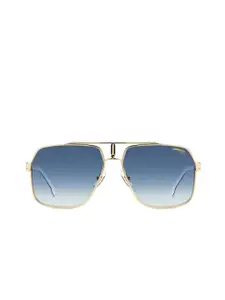 Carrera Men Square Sunglasses with UV Protected Lens 205896J5G6208-Gold