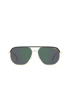 Carrera Men Square Sunglasses with UV Protected Lens 205788J5G59Q3