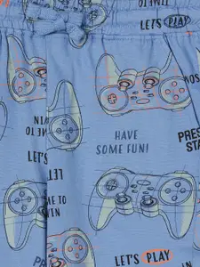 Fame Forever by Lifestyle Boys Conversational Printed Pure Cotton Shorts