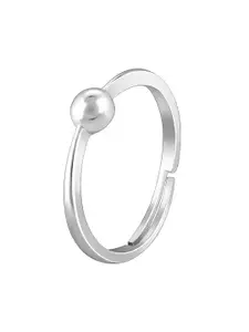 GIVA Rhodium Plated 925 Sterling Silver Finger Ring