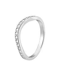 GIVA 925 Sterling Silver Rhodium-Plated Finger Ring