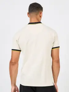 Styli Terry Contrast Tipping Collar Polo T-shirt
