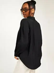 Fab Star Classic Oversized Pure Cotton Casual Shirt