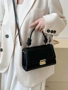 Styli Textured Knot Accented Handbag