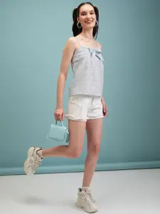 Tokyo Talkies Printed Peplum Top