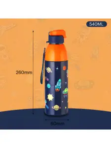 Cello Kidzbee Uranus 600 Navy Blue Cosmic Explorer kids water bottle with 3D print 540ml