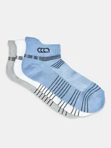 Ajile by Pantaloons Men Pack Of 3 Striped Ankle Length Socks