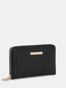 Forever Glam by Pantaloons Textured PU Zip Around Wallet