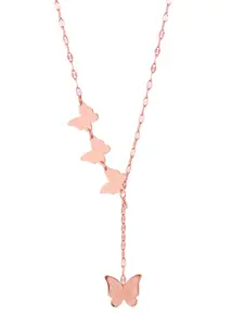 ASMITTA JEWELLERY Rose Gold Pated Necklace