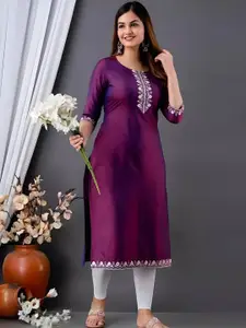 BAESD Embroidered Straight Kurta