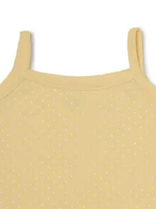 Dear Little Girls Print Cotton Shoulder Straps Sleeveless Drop-Waist Casual Dress