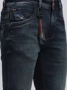 Monte Carlo Men Straight Fit Clean Look Light Fade Whiskers Jeans