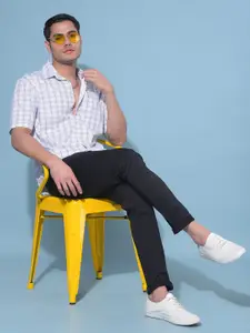 Crimsoune Club Checked Resort Collar Cotton Casual Shirt