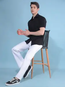 Crimsoune Club Spread Collar Cotton Casual Shirt