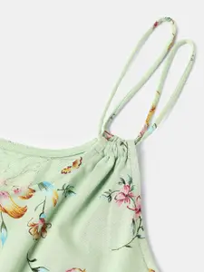 Van Heusen Floral Printed Shoulder Straps Pure Cotton Night Suit