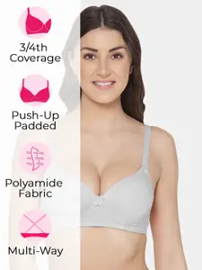 Tweens Pack of 3 Push-Up Soft Polyamide 3/4th Coverage Bra