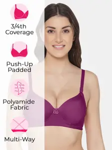 Tweens Pack of 3 Push-Up Soft Polyamide 3/4th Coverage Bra