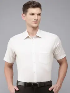 Van Heusen Pure Cotton Custom Fit Opaque Checked Formal Shirt