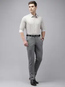 Van Heusen Pure Cotton Slim Fit Opaque Striped Formal Shirt