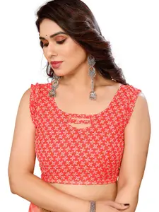 ANAND SAREES Selection Of 2 Floral Printed Sarees