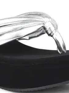 Inc 5 Striped Knotted Wedge Heels