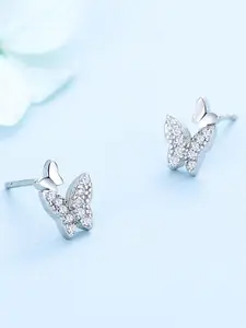 VAGHBHATT Silver-Plated Stainless Steel Classic Studs