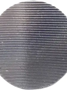 FEMMIBELLA Rhodium Plated Circular Horizontal Lining Finger Ring