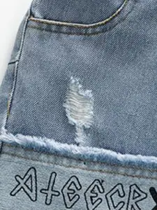 StyleCast x Revolte Boys Blue Printed T-shirt with Trousers