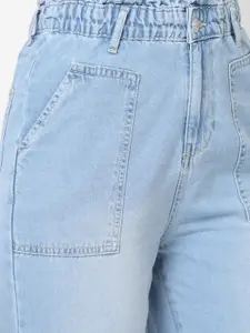 Kraus Jeans Women Relaxed Fit High-Rise Heavy Fade Cotton Jeans