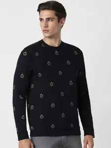 Van Heusen Sport Graphic Printed Crew Neck Sweatshirt