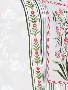 Melange by Lifestyle Floral Printed Straight Pure Cotton Kurta