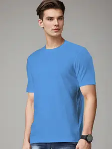 Huetrap Round Neck Short Sleeves Pure Cotton T shirt