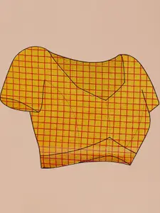 Anouk Floral Printed Pure Linen Tussar Saree