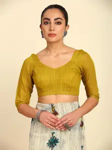 Soch Ethnic Motifs Pure Linen Saree