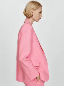 MANGO Pure Linen Suit Blazer