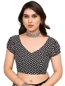 ANAND SAREES Selection Of 2 Abstract Printed Sarees