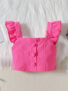 INCLUD Girls Buttoned Top With Skirt