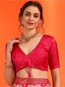 Saree mall Woven Design Zari Pochampally Sarees