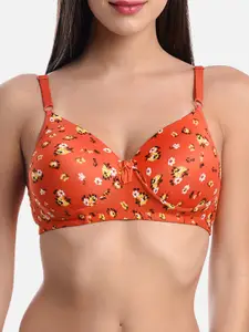 FIMS Pack of 2 Floral Printed Full Coverage Everyday Bras With All Day Comfort