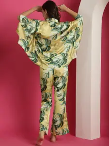 Claura Printed Satin Night suit
