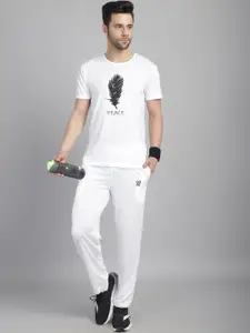 MACK JONNEY Printed Cotton T-Shirt With Trousers Tracksuit