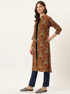 WISSTLER Printed Longline Open Front Shrug