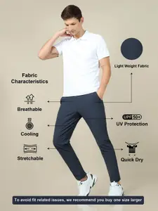Technosport Men SS'24 Slim Fit Mid-Rise Rapid Dry Track Pants