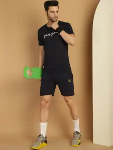 MACK JONNEY Printed Cotton T-shirt With Shorts