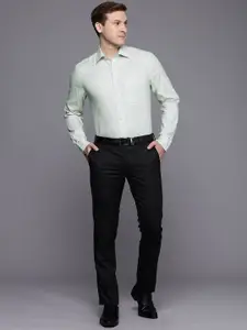 Louis Philippe Pure Cotton Classic Fit Geometric Printed Formal Shirt