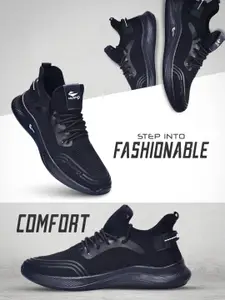 Calcetto Men CLT-0982 Textured Lace-Up  Running Shoes