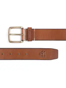 Woodland Men Solid Leather Belt