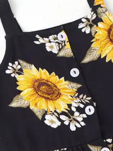 CrayonFlakes Girls Printed Top With Palazzos