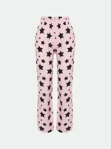 Trendyol Conversational Star Printed Lounge Pants